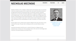 Desktop Screenshot of nickmicinski.com
