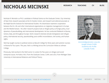 Tablet Screenshot of nickmicinski.com